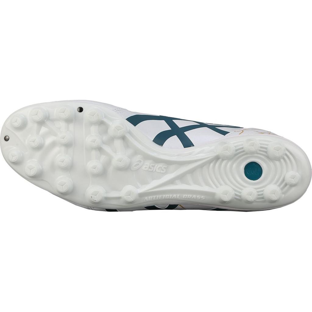 Asics Ds Light Series Ag Round Toe Lace-Up Ag (Rubber Short Stud) Soccer Shoes Men Soccer Shoes White Green 1103A032-105