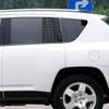 2PCS Rear Door Window Black Decals Aluminum Alloy Panel For Jeep Compass 2007-16