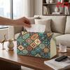 1pc Modern Colorful Geometric Tissue Box Holder with Tissue Dispenser - Compact Reusable Suitable for Kitchen, Bathroom, Car, Parties, Picnics, Farmho