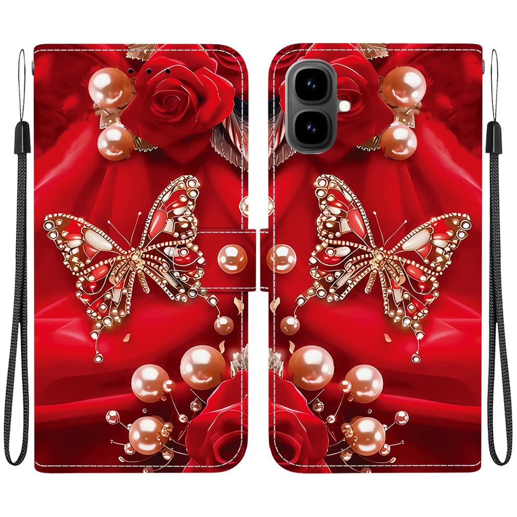 Handmade PU Leather Flip Case for Tecno Spark Go 2 Anti-Slip Shockproof Cover with Wrist Strap & Heart/Rose Cat Designs