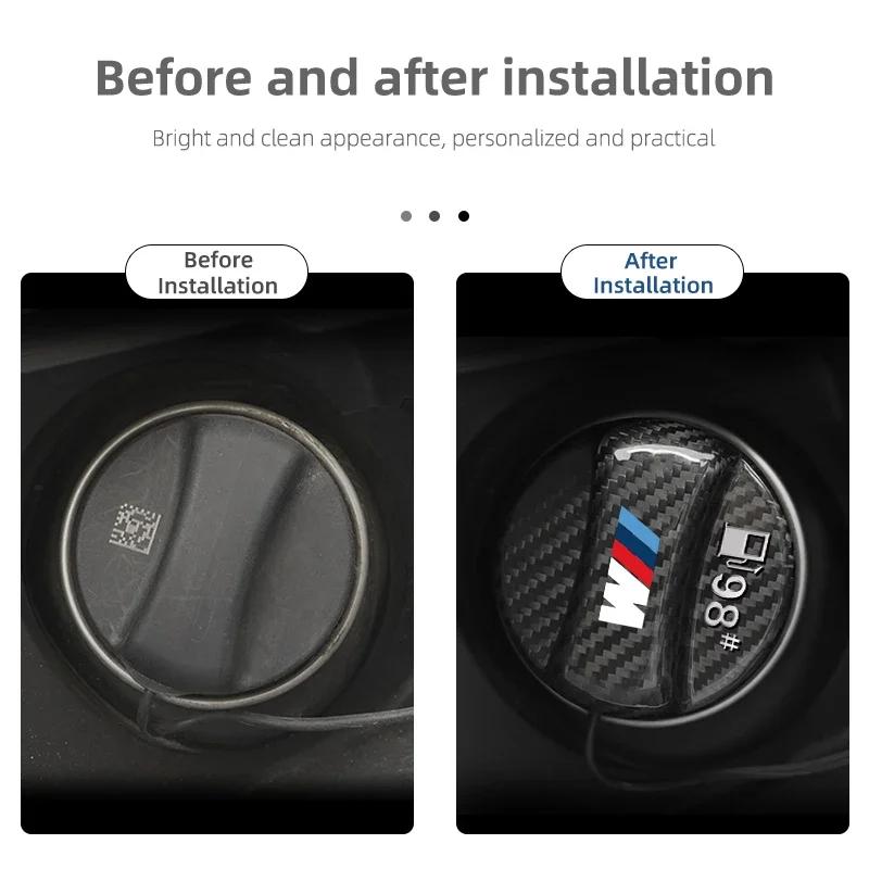 Nové logo auta Kryt nádrže z uhlíkových vláken Vzduchová zátka palivové nádrže Ozdoba #98 #95 Pro BMW E46 E90 E60 F10 E39 F30 E36 F20 E87 E90 E70 G60
