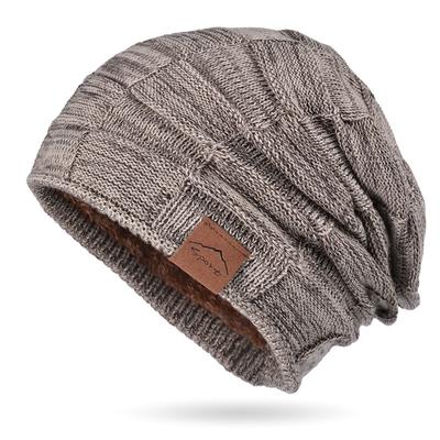 Autumn Winter Mixed Color Wool Knitted Hat Warm Caps Fashionable Thick Hat Winter Women's Hats