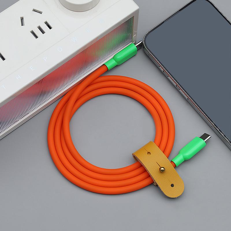 Cavo di Ricarica Rapida Usb C-C in Silicone Liquido da 240W per 17 16 15 Pro Max S26