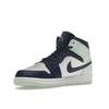 Air Jordan 1 Mid Blue Mint Men Sneakers Mystic-Navy Mint-Foam White 554724-413