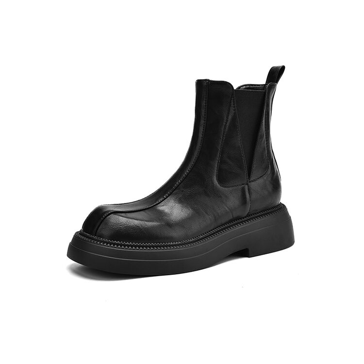 Fashion New Autumn Winter Women Boot Shoes for Women Round Toe Short Boots Fashion Platform Boots Chunky Heel Knight Boots Handmade