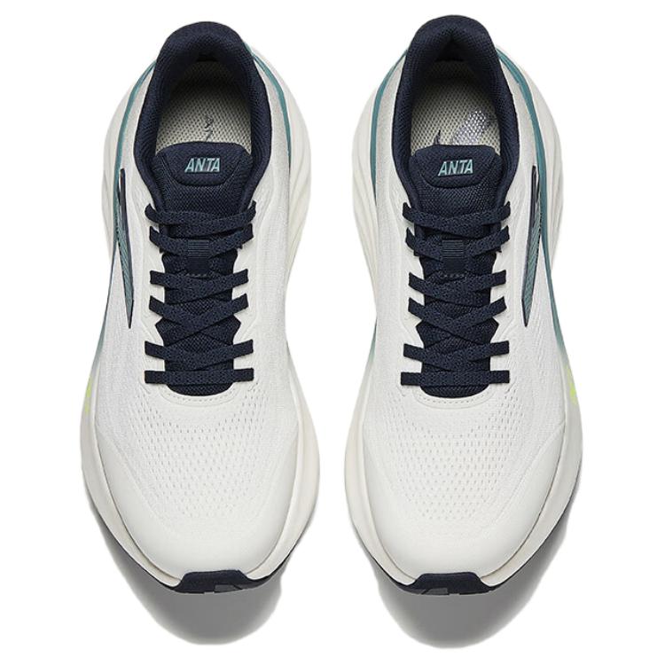 New Anta Anti Slip Wear Resistant Low Top Casual Running Shoes Men's White Green 112515508-6