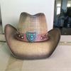 Western Cowboy Rose Red Love Accessories Thickened Summer Cowboy Hat Sun Hat 2025 New Knight Hat Cowboy Men and Women