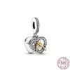 925 Sterling Sølv Hjerte & Mamma Dangle Dream Catcher Charm Fit OriginalNew Armbånd DIY Smykker For Dame Armbånd DiyBeads