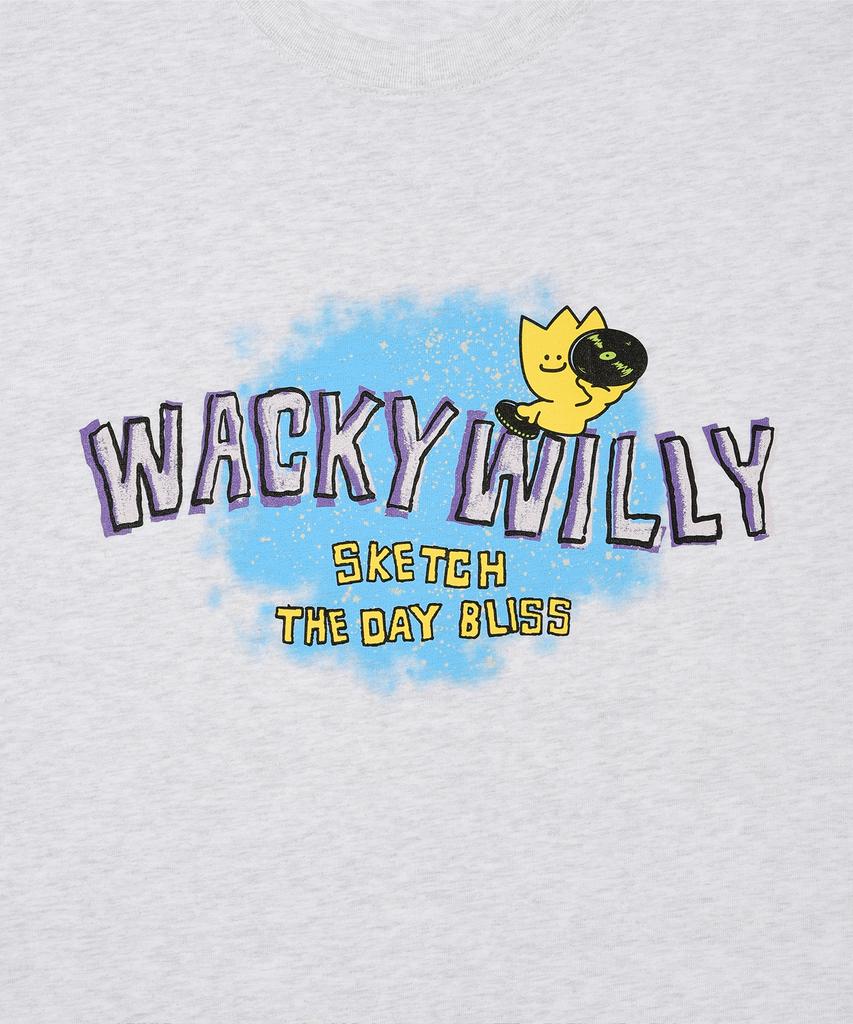 WACKY WILLY Kiki Typographic Point Short Sleeve T-Shirt (2 Colors)