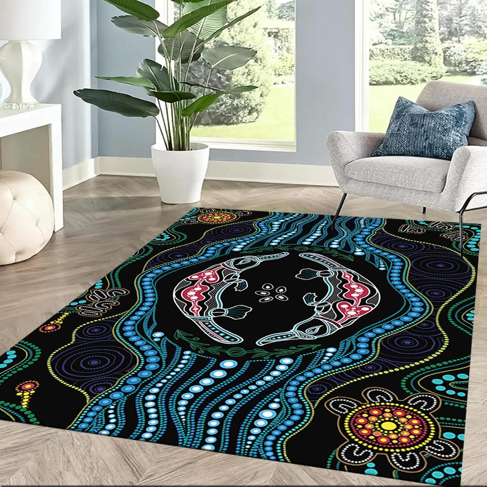 Australischer Aboriginal-Stil 31 Fußmatte Perfekt für Außenbereich Dekorieren Sie Zimmer Wohnzimmer Balkon Rutschfester Teppich Dekorieren Sie Büros