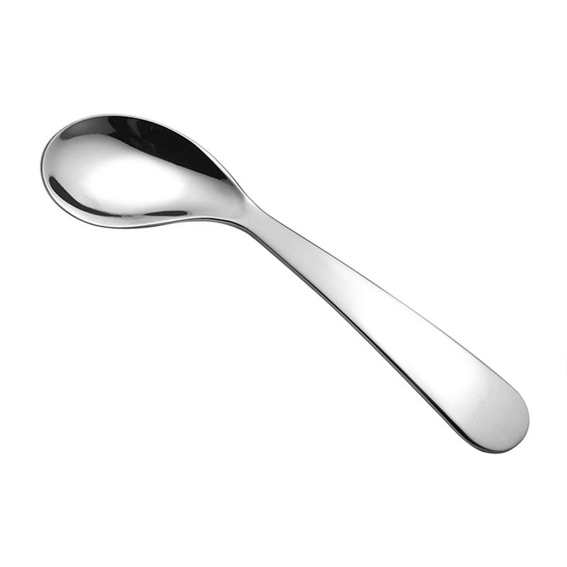 Thickened Spoon Child Feeding Crooked Head Spoon Tableware 304 Stainless Steel Creative Cartoon Cutlery Kitchen Dining Bar Home