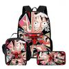 15 Inch One Piece Lightweight 3PCS School Backpack Set with Front Pocket, Lunch Bag, Pencil Case, Unisex for Boys Girls Age 6-10