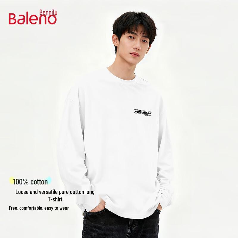 Baleno Unisex Cotton Long Sleeve T-Shirt M