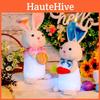 2024 Christmas Easter Decoration Glowing Rabbit Doll Small Bunny Figurine Wholesale Gift