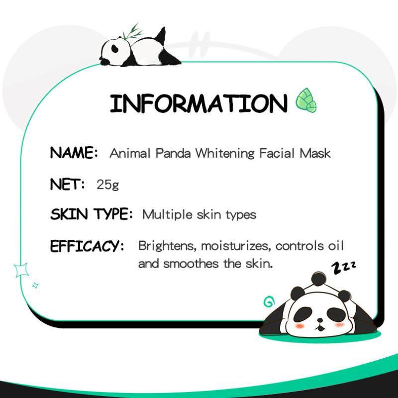 Sadoer Animal Panda Pattern Brightening Mask Nourishing Skin Mask