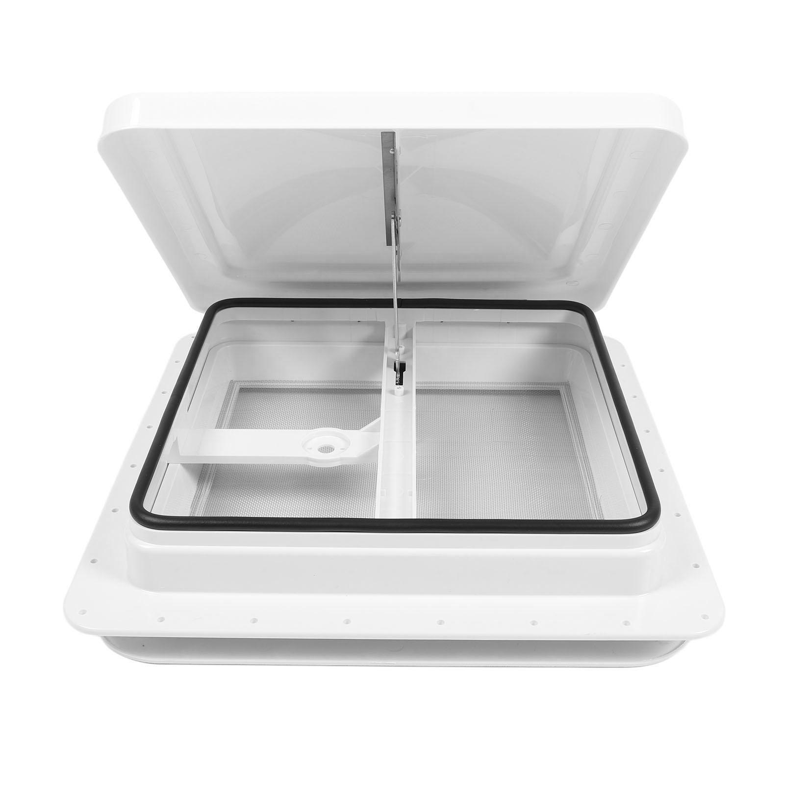 

14-дюймовый вентиляционный люк на крыше автофургона с белой крышкой и экраном из нержавеющей стали для прицепа-кемпера