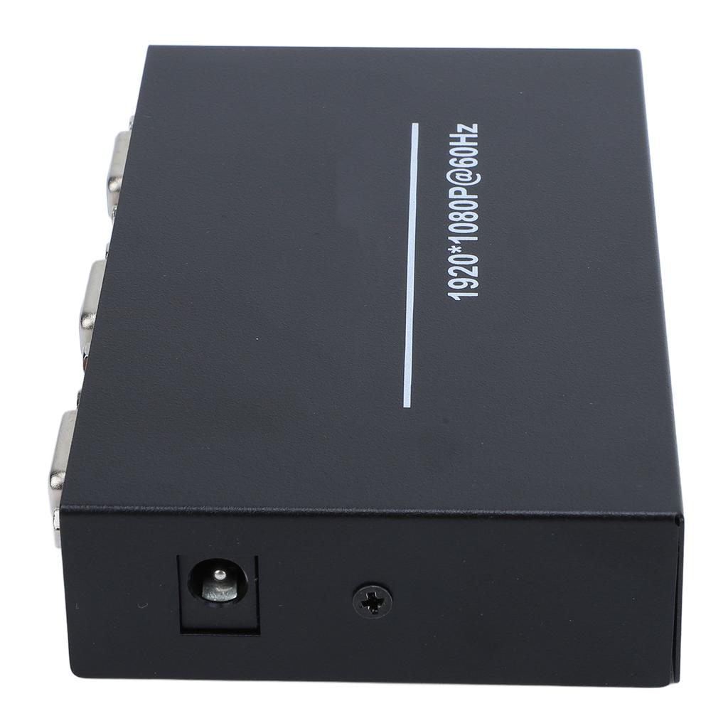 2-Port VGA Splitter 1 Eingang 2 Ausgänge 60HZ 1920 X 1080 Langstreckenübertragung Gehäuse aus Aluminiumlegierung VGA Verteiler