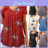 Elegant Women Floral Short Sleeve T-shirt Tops With Comfortable Loose Fit Design