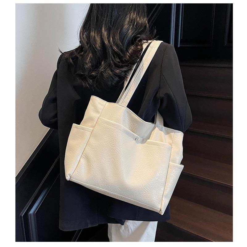 Large Capacity Crossbody Solid Color Shoulder Bag