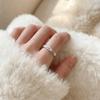 Light Luxury Couple Titanium Steel Ring Simple Valentine's Day Gift Cat Eye Plain Ring  Girls