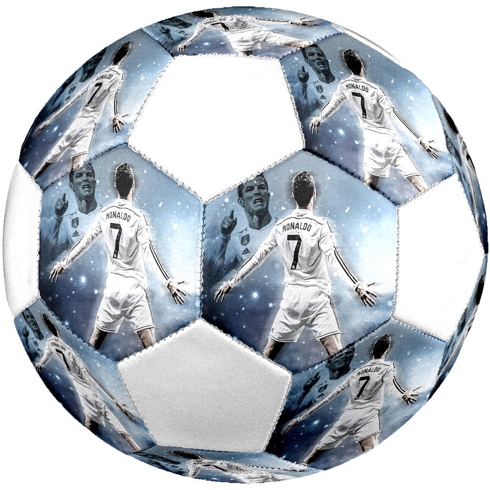 Cristiano Ronaldo Size5 Soccer Ball, Colorful, Suitable for All Ages, Machine-stitched, PVC Material, Competition Grade,durable and High Bounce