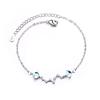 Βραχιόλι 925 Silver Star Fashion Κορεάτικο Διπλό Βραχιόλι Κρυστάλλινο Αστέρι με πέντε άκρες
