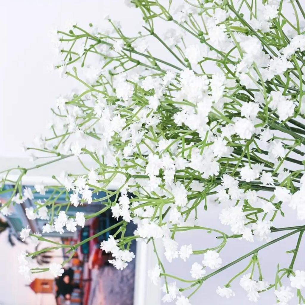 10pcs Artificial Gypsophila Fillis Silk Bouquet, Family Wedding Party Home Decoration, Mother's Day Gift