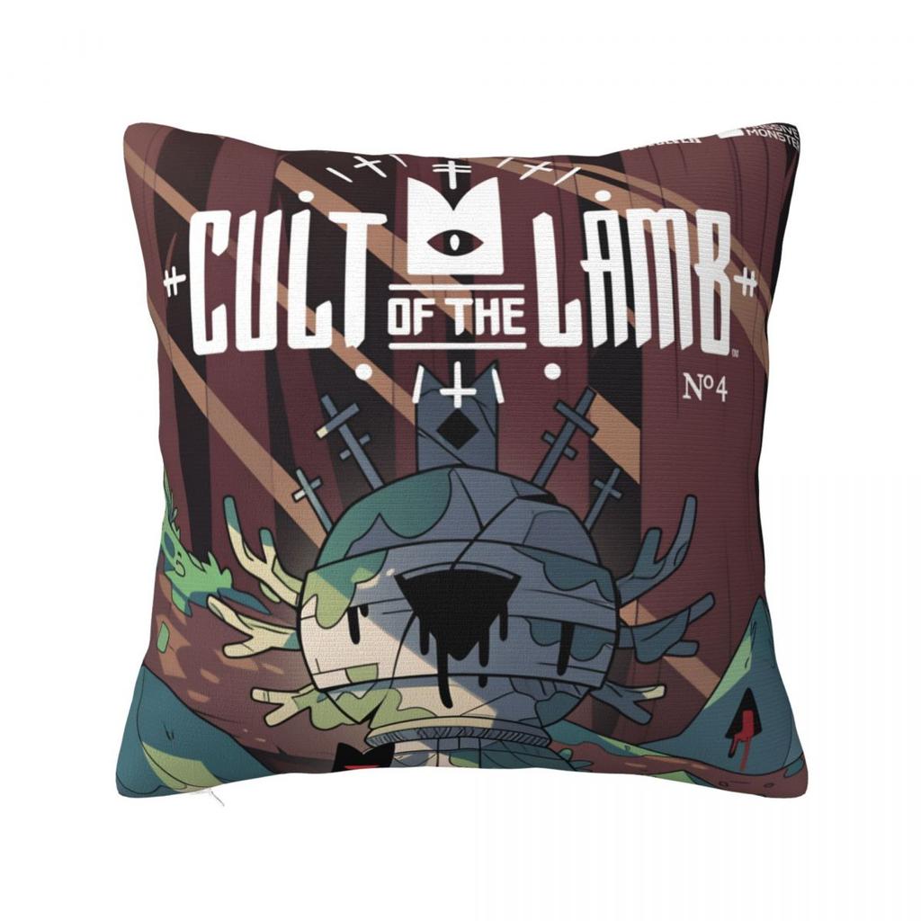 Cult Of The Lamb Pillow Cover Cushion Cover Soft Design Pillow Case Morden Pillowcases For Office Car Home Decorative