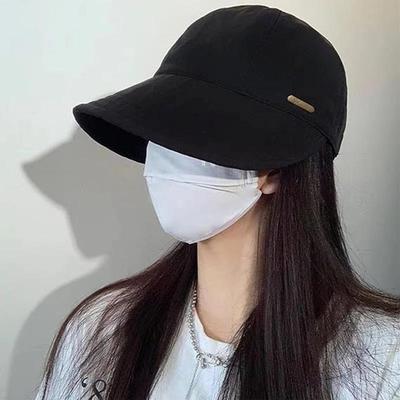 Summer Ladies Wide Brim Fisherman Hat Girls Foldable Portable Sun Hat Ladies Simple Adjustable Sun Protection Outdoor Hat