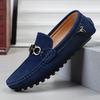 Fashion 2025 New Loafers Men Soft Driving Moccasins High Quality Flats Genuine Leather Shoes Men Slip-on Suede Loafers for Men