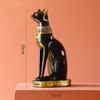 Vintage Sculpture Egyptian Cat Statue Goddess Bastet Statuette Cat God Figurine Living Room Office Desk Decoration Home Decor