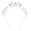 1PC Party Rhinestone, Pearl and Five-pointed Star Hair Hoop. An Exaggerated and Individualistic Hair Accessory for Festivals and