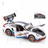 1:32 Porsche 911 GT3 RSR Track Version Alloy Sports Car Diecast Model Sound & Light Children Toy Collect Display Ornament Gift