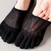 Einfarbige Fünf-Zehen-Socken Baumwolle Zehentrennung Socken Sportsocken Fünf-Zehen-Socken für Herren