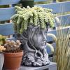 Goddess Concrete Silicone Pot Mold Succulent Flowerpot Clay Cement Plaster Molds DIY Home Garden Flower Pots Mould