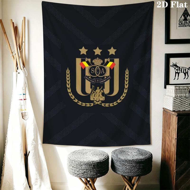 R.S.C. Anderlecht Wall Tapestry Aesthetic Wall Hanging Printed Fabric Blanket Decorative Tapestries for Bedroom Living Room Home Decor