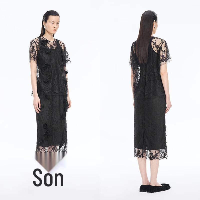 JNBY 2025 Autumn Round Neck Short Sleeve Loose Shirt