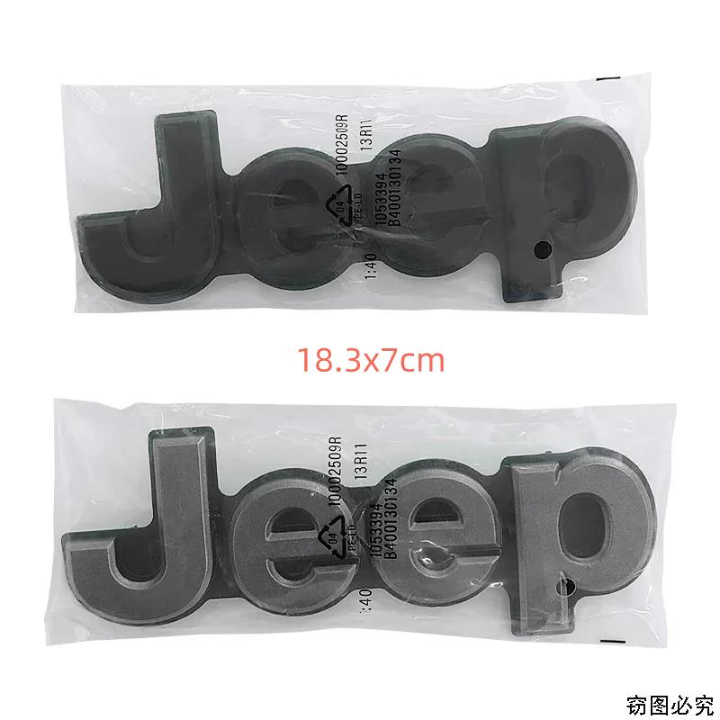 1pcs ABS Car Front Grille Emblem For JEEP Grand Cherokee Compass Wrangler Renegade JK JL Patriot Badge Stickers Accessories AMP1