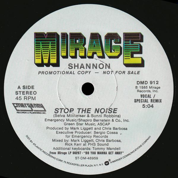 

12inch Record SHANNON Stop The Noise DMD912 Mirage 1985 US Dance Electronica Used