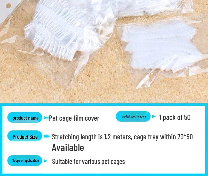 Haustier Vogelkäfig Schale Einweg-Einlage: Elastischer Plastiksack für Käfigreinigung, Kaninchenfreundlich, Kostenloser Versand.