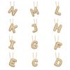 Alphabet 26 Letters Necklace Gold Color Women Sweater Chain Simple A-Z Letter Clavicle Chain  Daily