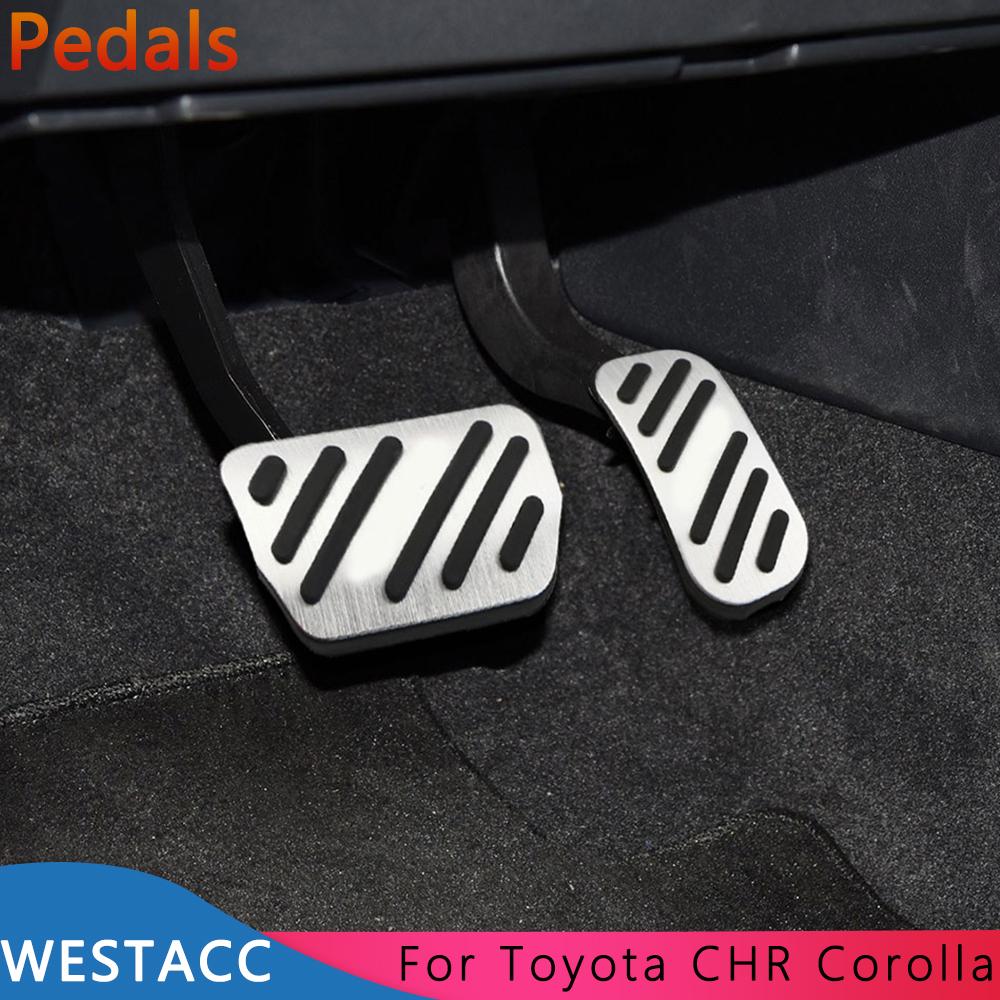 Car Pedals Cover for Toyota CHR C-HR 2016 -  Harrier Fortuner Innova Sienta Hilux Revo Accelerator Brake Pedal
