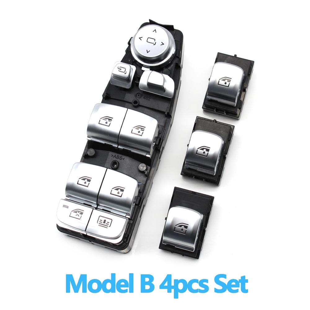 LHD RHD Electrical Power Chrome Window Lifting Switch Control Regulator Button For BMW X3 X4 X5 5 6 Series G30 G31 G01