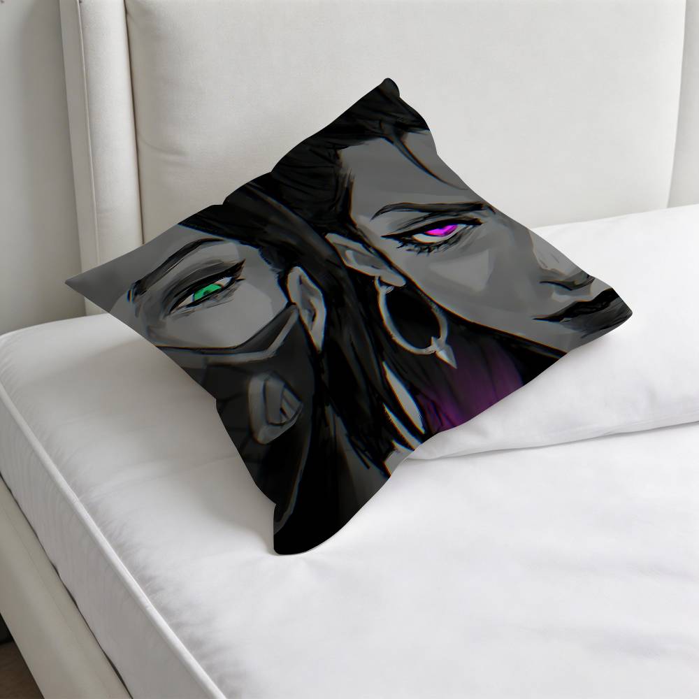 HOT Game VValorantS Decorative Square Pillow Cover Modern Cushion Case for Living Room Bedroom