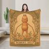 Marcus The Worm Meme Blanket Fleece Decoration Robert Help Me Breathable Lightweight Thin Throw Blankets for Sofa Bedspread