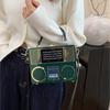 2025 Women 3D Retro Recorder Acrylic Handbags Luxury Designer Crossbody Shoulder Bag Funny Fashion Shape Evening Banquet Bag