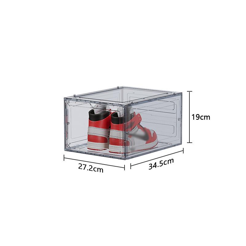 

Transparent Shoe Storage Box Stackable Shoes Organizer for Entrance Bedroom Plastic Dustproof Sneakers Slippers Organizer Box