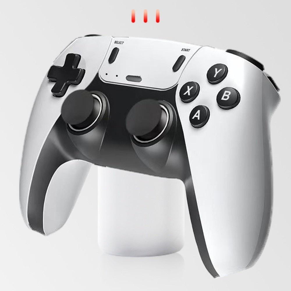 Dual Wireless Game Controller White One-to-Two 2.4G Connection EU Plug Type Home TV Game Console