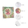 JISHSHAY Diamond Art Kit Princess 40x40cm Diamond Art Butterfly Princess Girl Beautiful Handicraft Kit 5D Diamond Art Butterfly Painting Kit Handmade