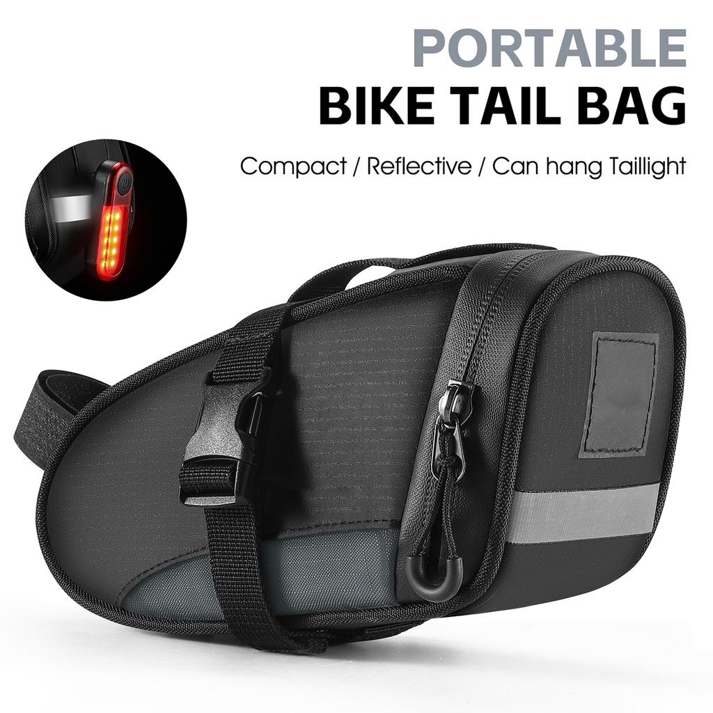 Bike Saddle Tube Bag Waterproof Under Seats Bag Large Capacity Cycle Storage Bag Quick Release Accessories